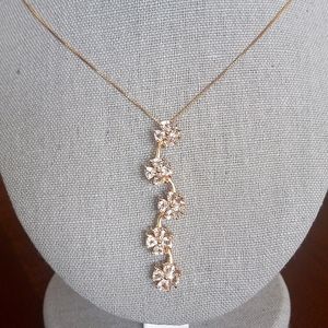 MORGANITE (3.540ct) PENDANT (2") IN SOLID 14K YG W/18" BOX CHAIN